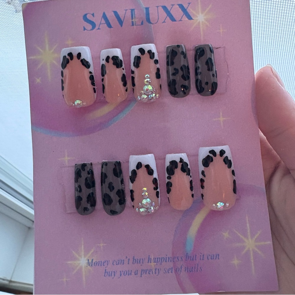 Leopard Print Nail Set